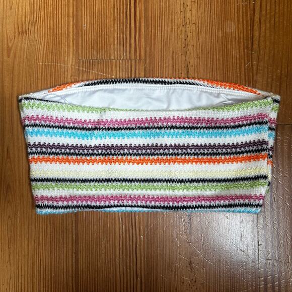 Princess Polly colorful striped bandeau top SIZE 2 - Picture 4 of 4